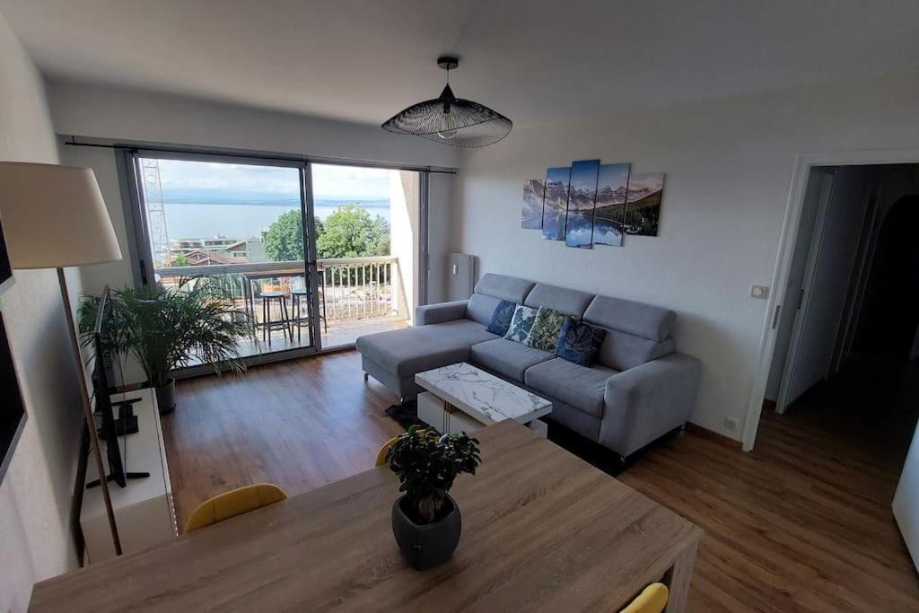 Appart Cosy Avec Vue Sur Le Lac Leman เอวิยงเลบานส์ ภายนอก รูปภาพ